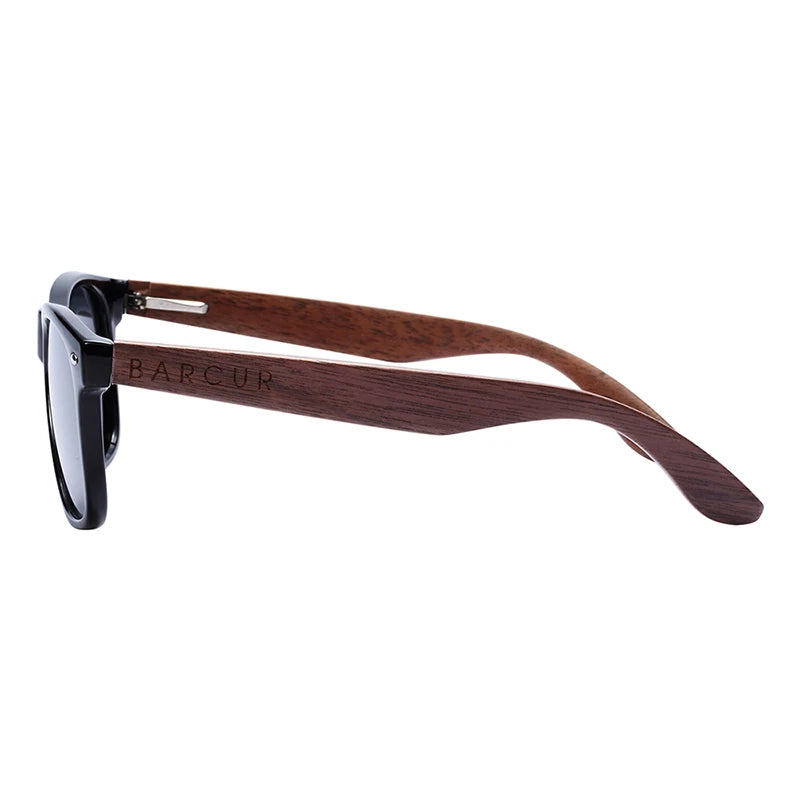 BARCUR Black Walnut Sunglasses — Timeless Style Meets Premium Polarized Protection for the Modern Man