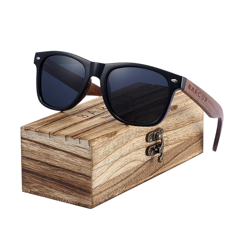 BARCUR Black Walnut Sunglasses — Timeless Style Meets Premium Polarized Protection for the Modern Man