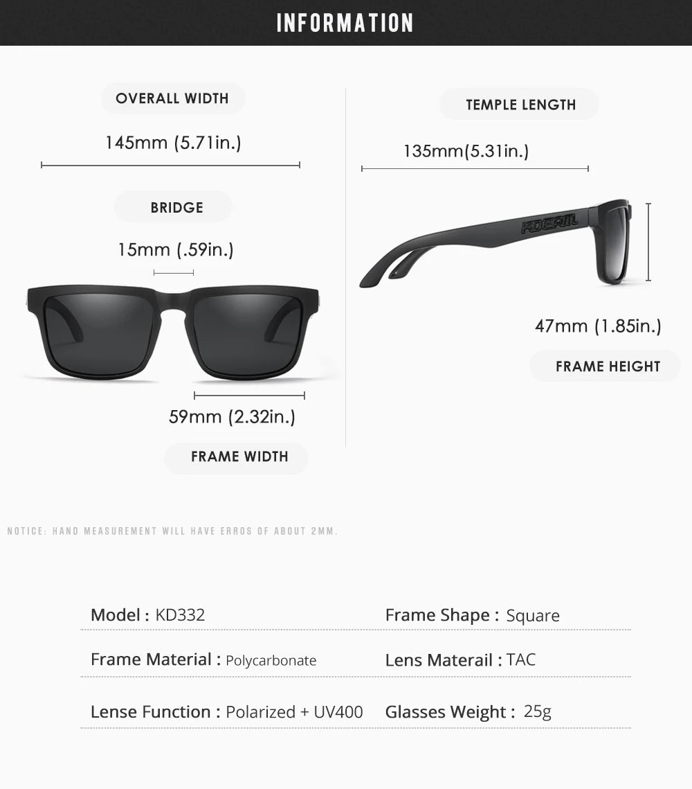 Polarized Sunglasses – Unisex, Stylish & Built for the Outdoors - KDEAM