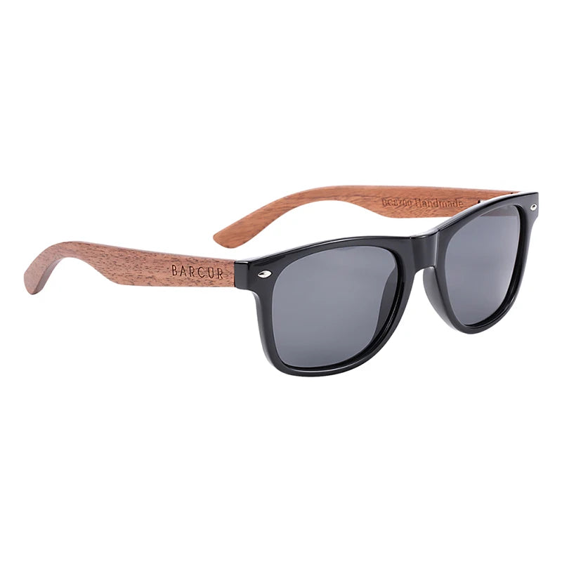 BARCUR Black Walnut Sunglasses — Timeless Style Meets Premium Polarized Protection for the Modern Man