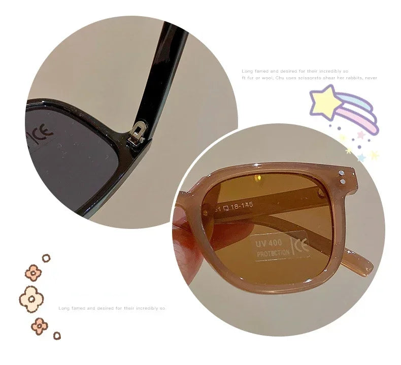 Classic Vintage Square Kids Sunglasses – UV400 Protection for Boys & Girls | Stylish, Durable, and Perfect for Outdoor Adventures