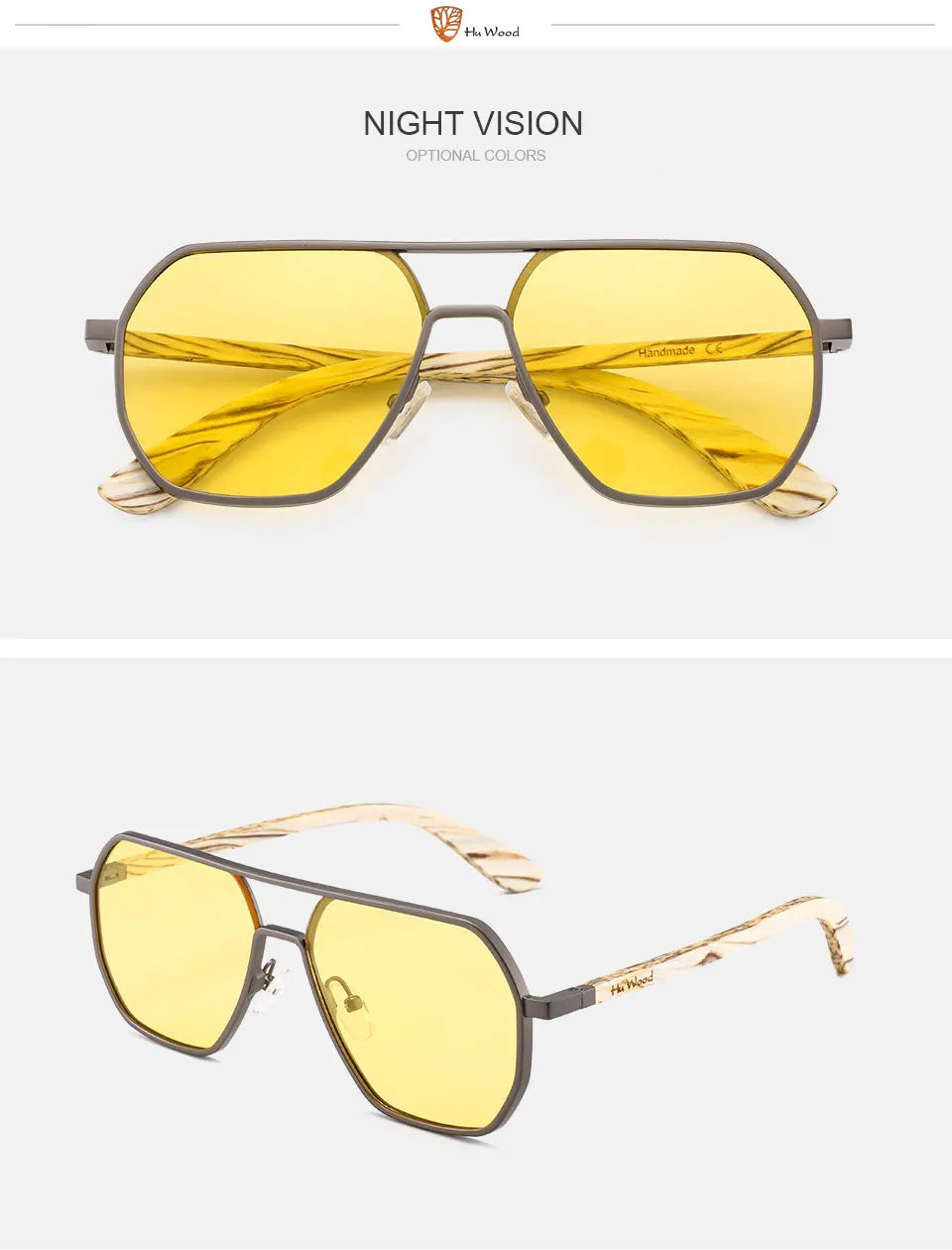 Premium Craft, Timeless Look – Hu Wood Polarized Sunglasses for Men