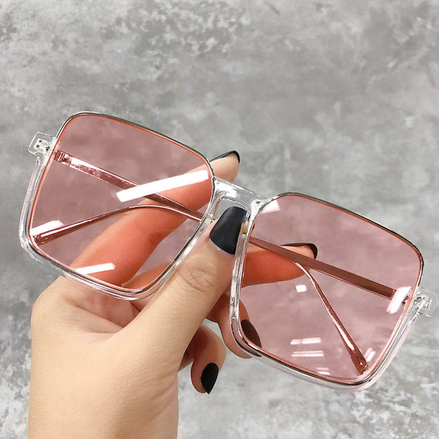 2025 Luxury Square Sunglasses – Vintage Gradient Shades for Women