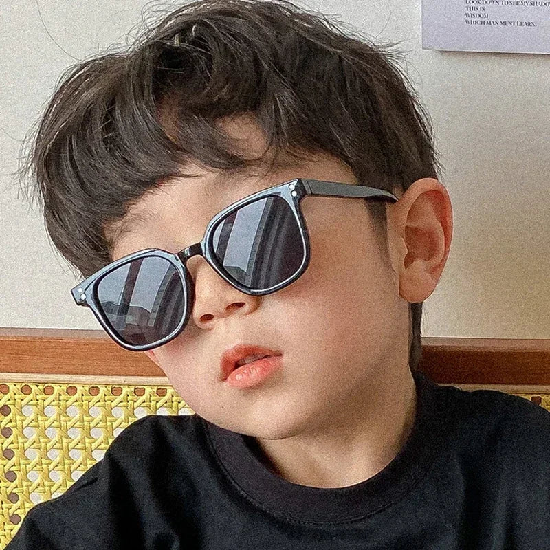 Classic Vintage Square Kids Sunglasses – UV400 Protection for Boys & Girls | Stylish, Durable, and Perfect for Outdoor Adventures
