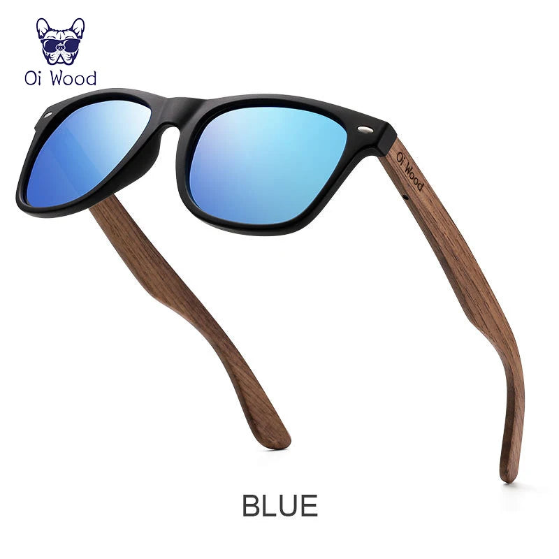 Oi Wood Polarized Wooden Sunglasses – Natural Style Meets Modern Comfort
