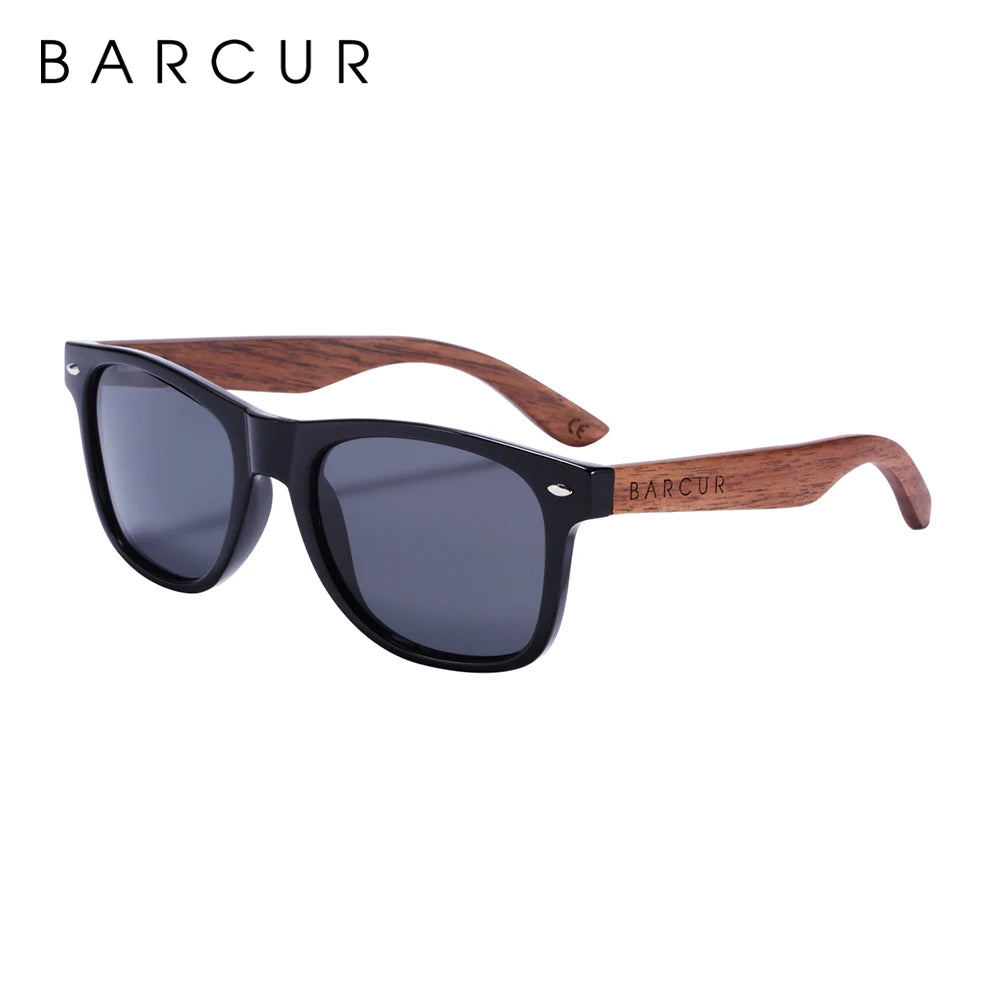 BARCUR Black Walnut Sunglasses — Timeless Style Meets Premium Polarized Protection for the Modern Man