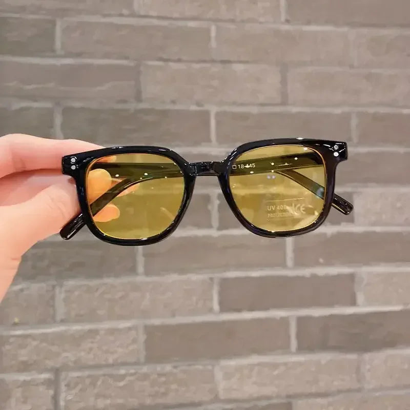 Classic Vintage Square Kids Sunglasses – UV400 Protection for Boys & Girls | Stylish, Durable, and Perfect for Outdoor Adventures