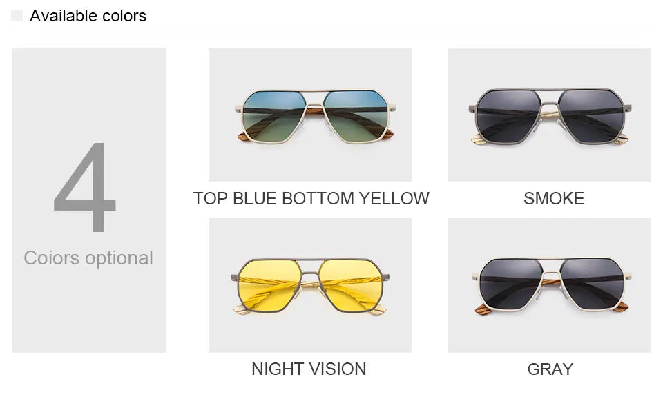 Premium Craft, Timeless Look – Hu Wood Polarized Sunglasses for Men