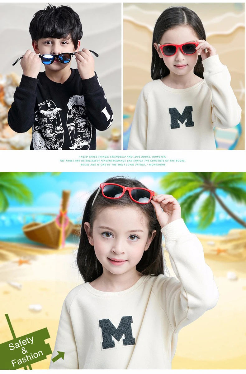 Adorable Baby and Toddler Sunglasses with Case – Safe, Stylish & Perfect for Sunny Adventures!