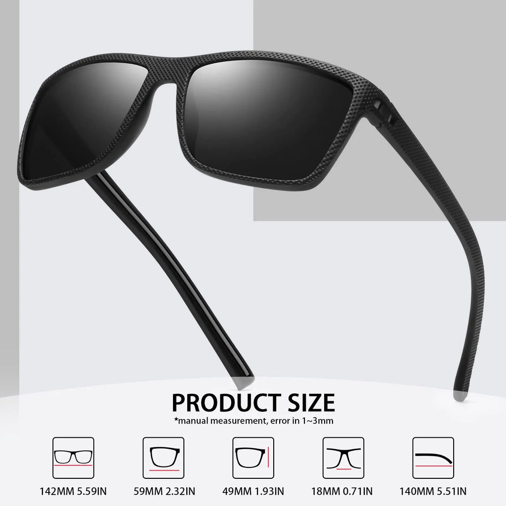 Polarized & Ready to Shine – Stylish Men's UV400 Shades for Every Adventure!