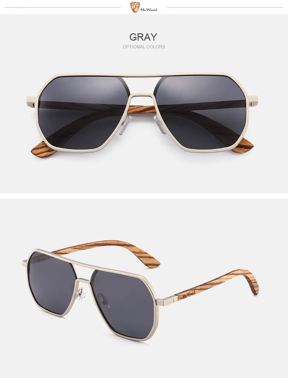Premium Craft, Timeless Look – Hu Wood Polarized Sunglasses for Men