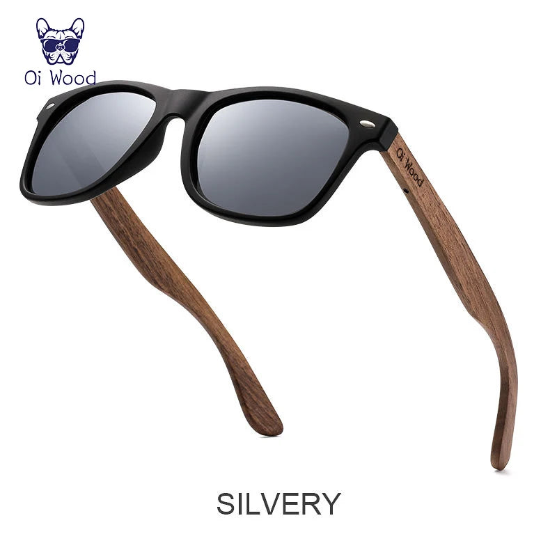 Oi Wood Polarized Wooden Sunglasses – Natural Style Meets Modern Comfort