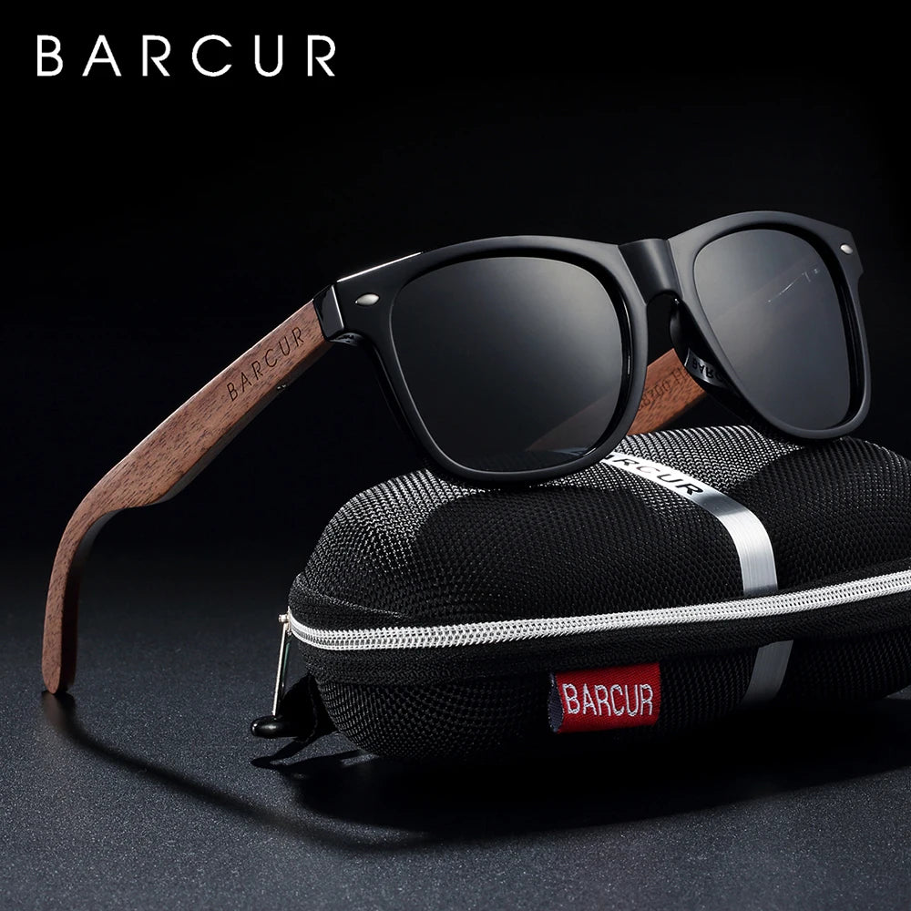 BARCUR Black Walnut Sunglasses — Timeless Style Meets Premium Polarized Protection for the Modern Man