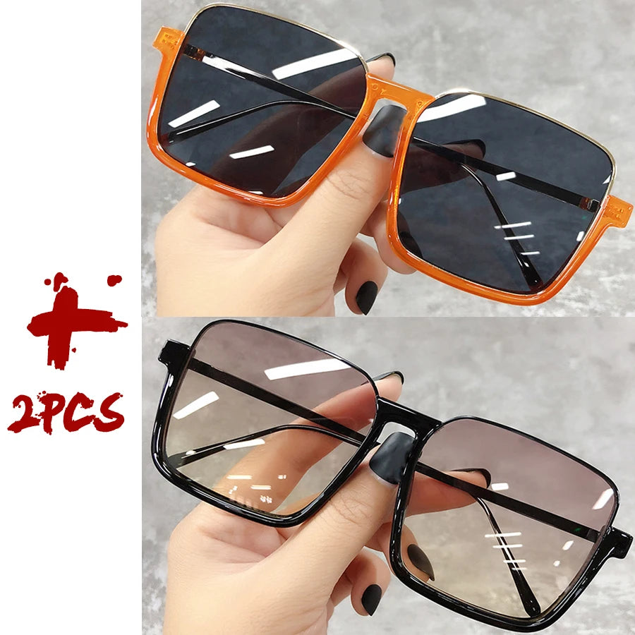 2025 Luxury Square Sunglasses – Vintage Gradient Shades for Women